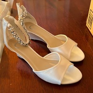 White Satin Bridal shoes
